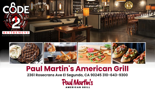 Code 2 Retirement - Paul Martins American Grill