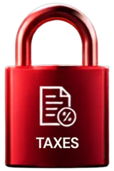 Tax planning lock icon