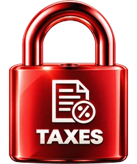 Tax planning lock icon